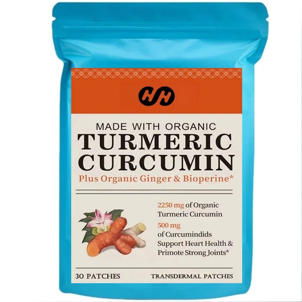 Turmeric - 30 لاصقة من الكركم والكركمين عبر